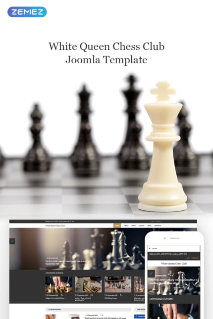 Template #74419 Chess Entertainment Webdesign Template - Logo template Preview
