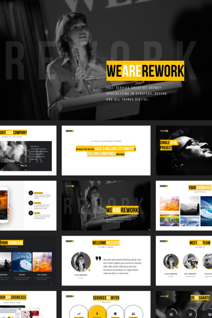 Template #74447 Presentation Corporate Webdesign Template - Logo template Preview