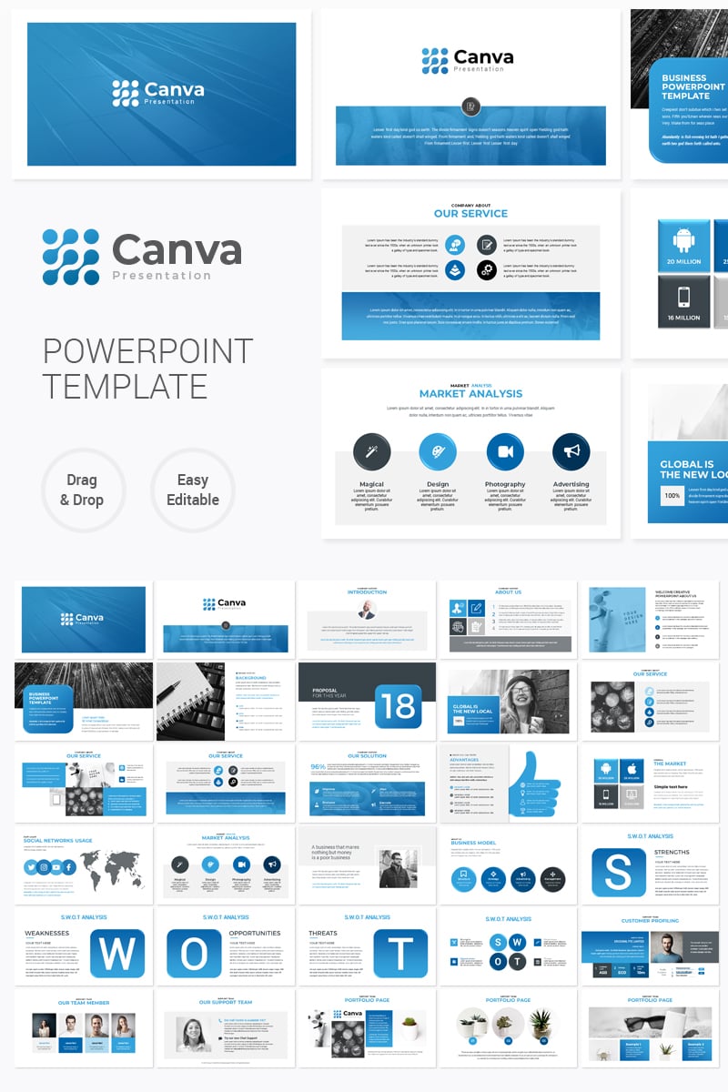 power point presentation in canva