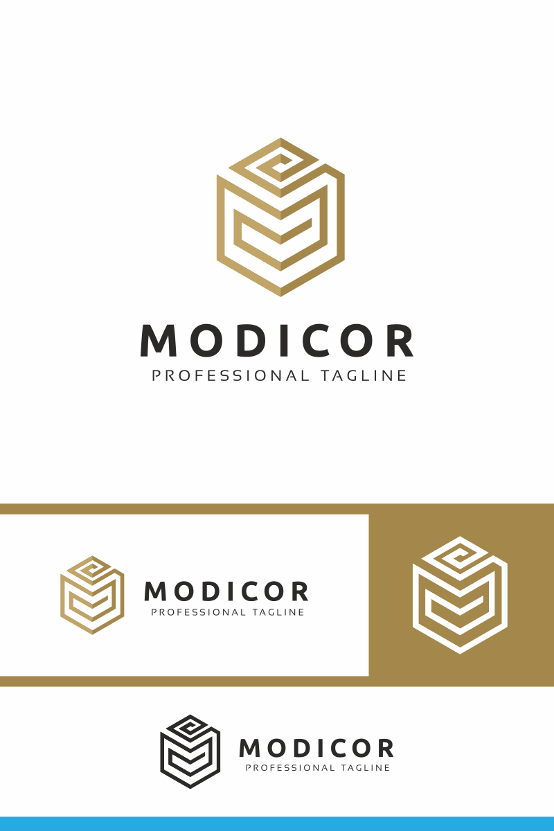 Modicor M Letter Logo Template