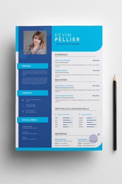 Template #74522 Resume Templates Webdesign Template - Logo template Preview