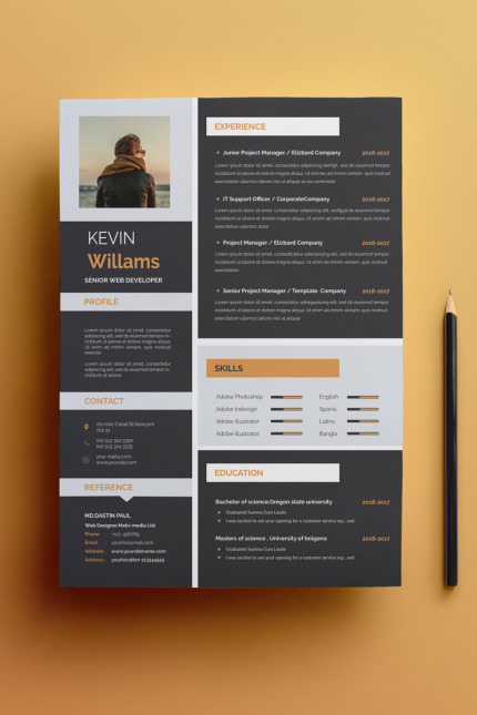 Template #74530 A4 Black Webdesign Template - Logo template Preview