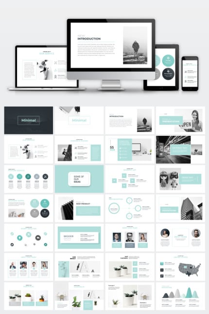 Template #74531 Powerpoint Business Webdesign Template - Logo template Preview