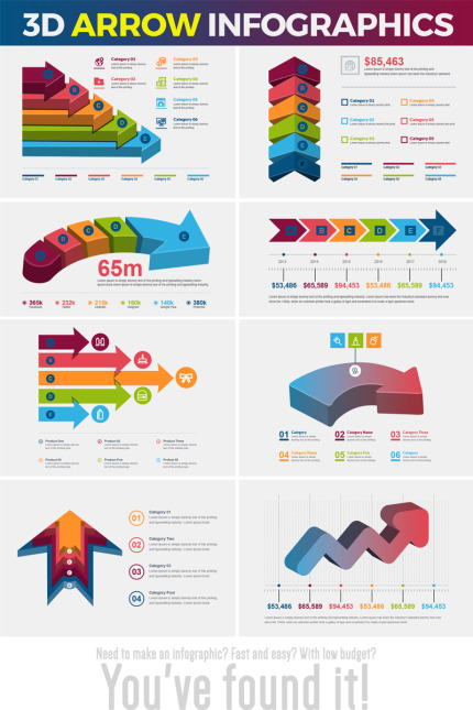 Template #74536 Infographics 3d Webdesign Template - Logo template Preview