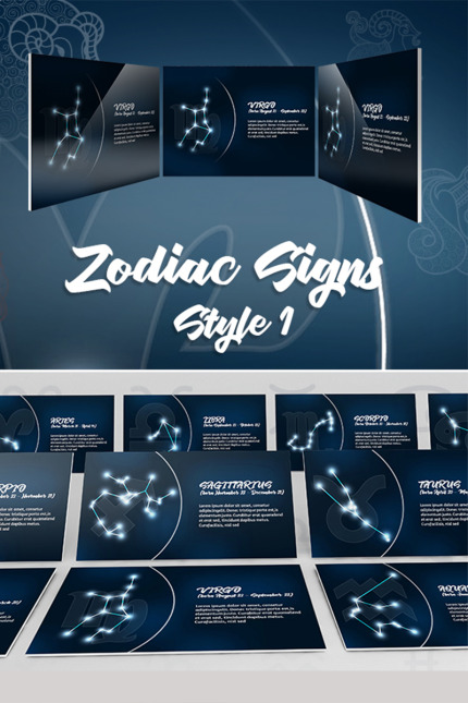 Template #74543 Sagittarius Aquarius Webdesign Template - Logo template Preview