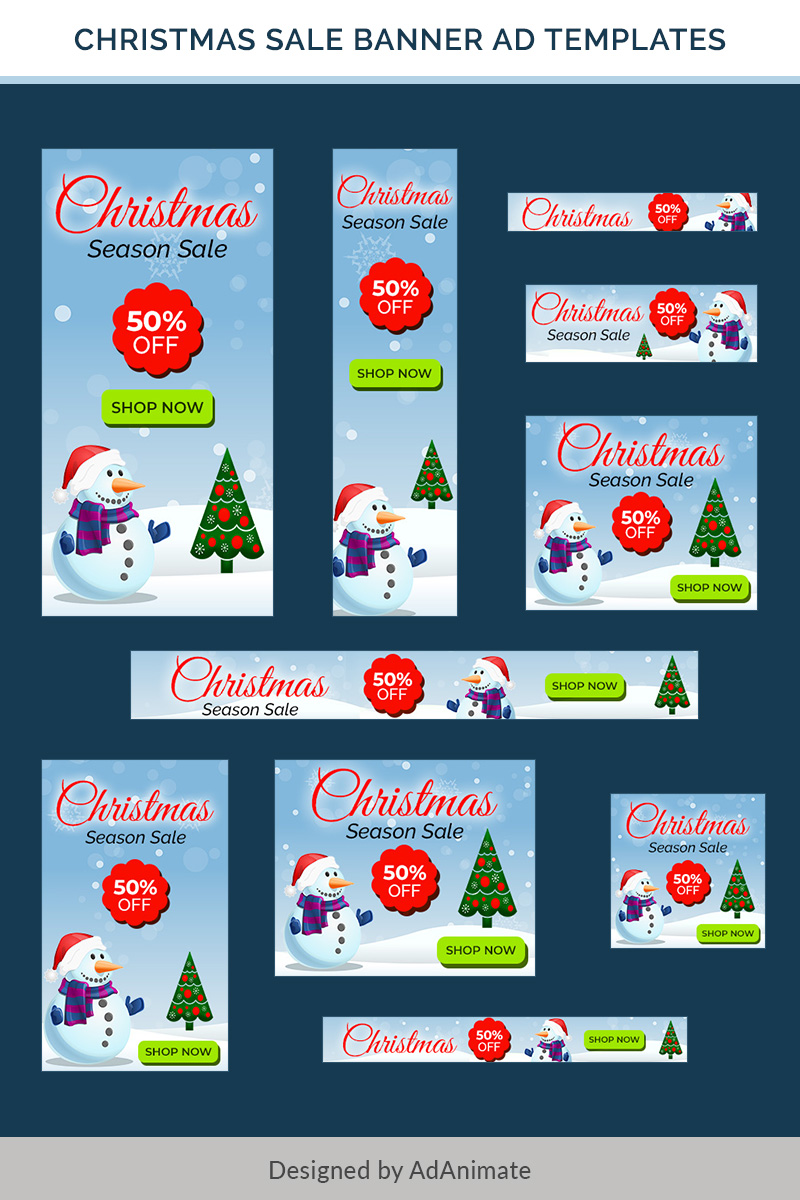 Download Christmas Sale Banners 10 Psd Template 74589 PSD Mockup Templates