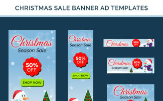 Christmas Sale Banners - 10 PSD Template