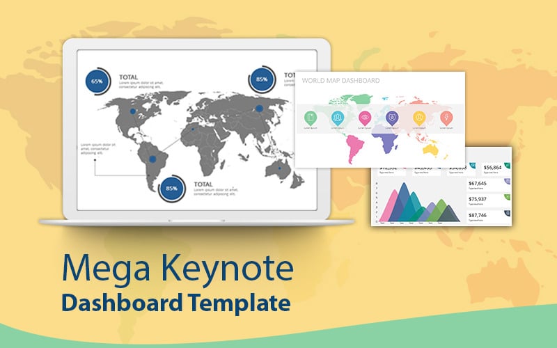 Mega Dashboard Creator Kit - Keynote template Keynote Template