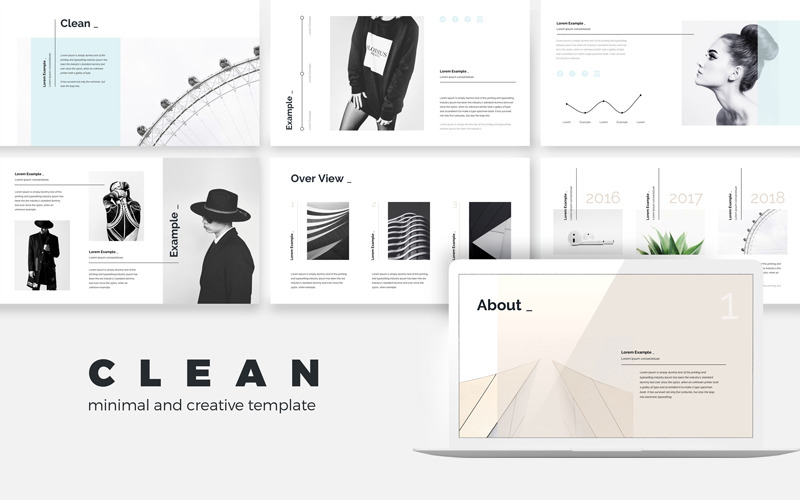 Minimal Clean Creative PowerPoint template PowerPoint Template