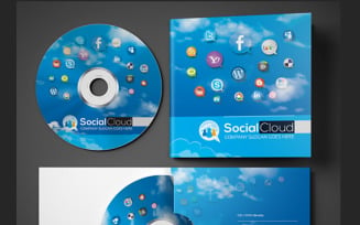 Social Media CD and DVD Case | Cover Design PSD Template
