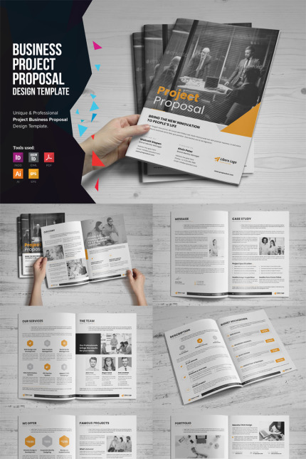 Template #74607 Project Proposals Webdesign Template - Logo template Preview