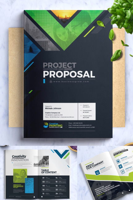 Template #74642 Proposal Template Webdesign Template - Logo template Preview