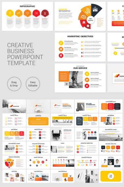 Template #74687 Powerpoint Business Webdesign Template - Logo template Preview