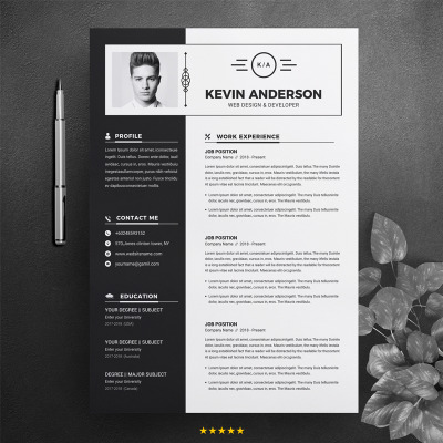 Kevin Anderson Resume Template #74619