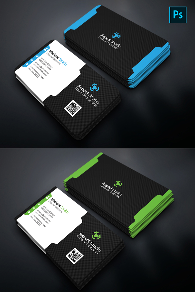 Michael Smith Creative Business Card Corporate Identity Template