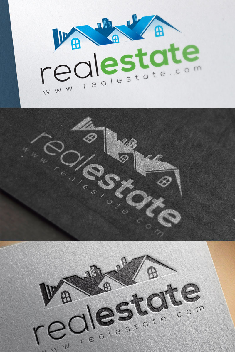 Real Estate Template de Logotipo №74639