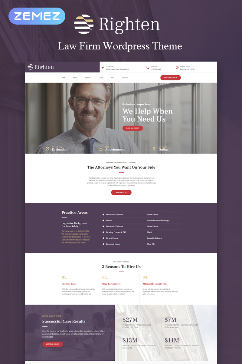 Responsive Righten - Advisory Elementor Wordpress #74692