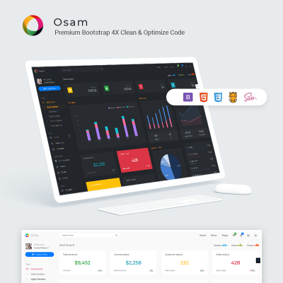 Osam - Multipurpose Clean & Modern admin Template
