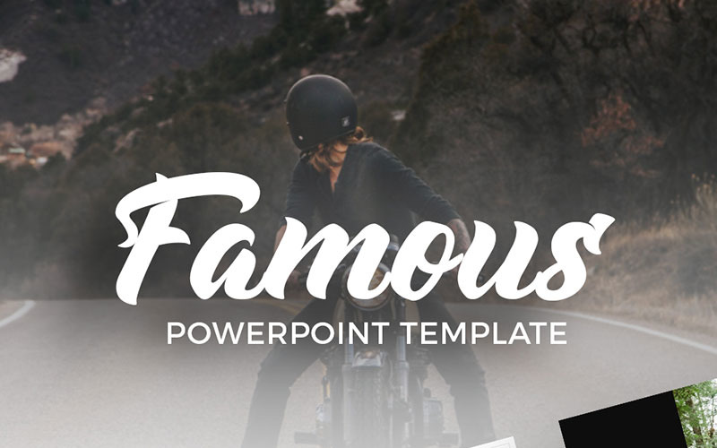 Famous - Creative PowerPoint template PowerPoint Template