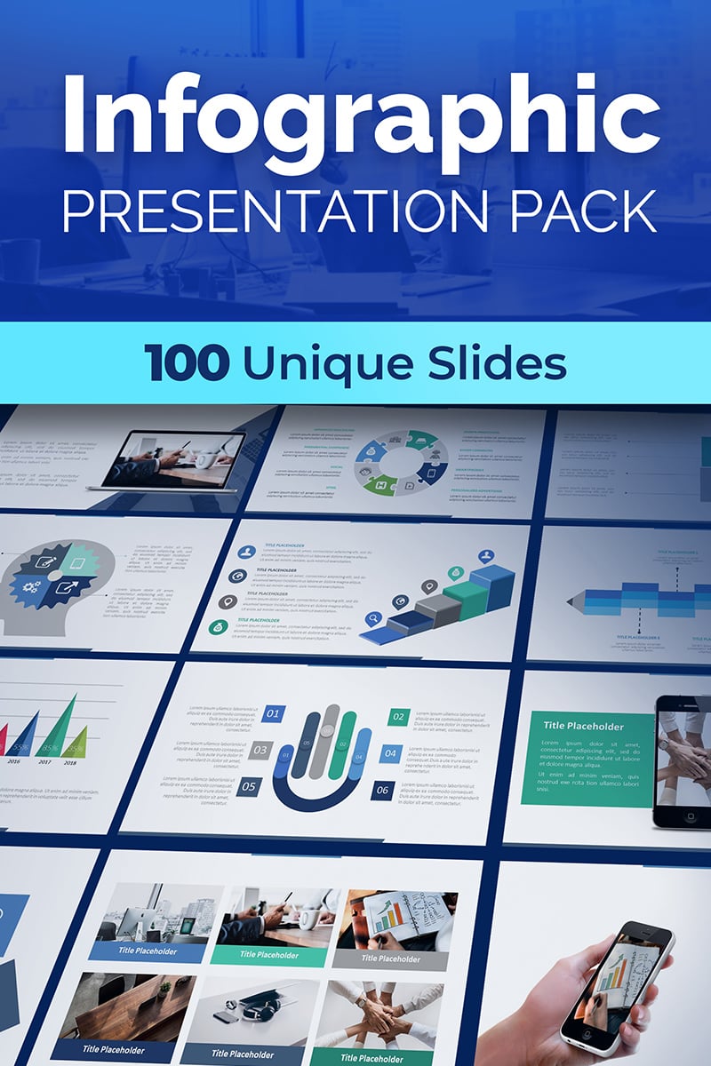 "Infographic Presentation Pack" PowerPoint Template №74757 - screenshot