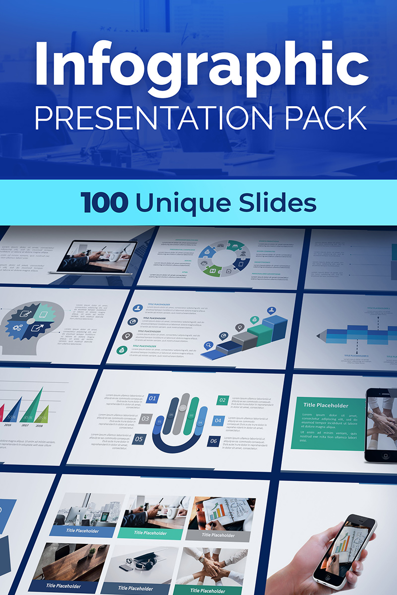 Infographic Presentation Pack Template PowerPoint №74757 - captura de tela