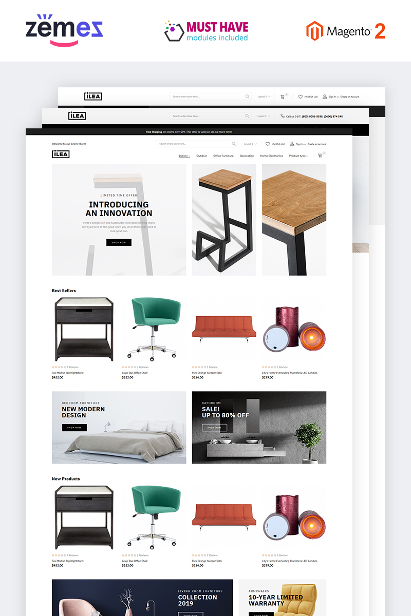 Magento motiv "ILEA - Decor & Furniture" #74712