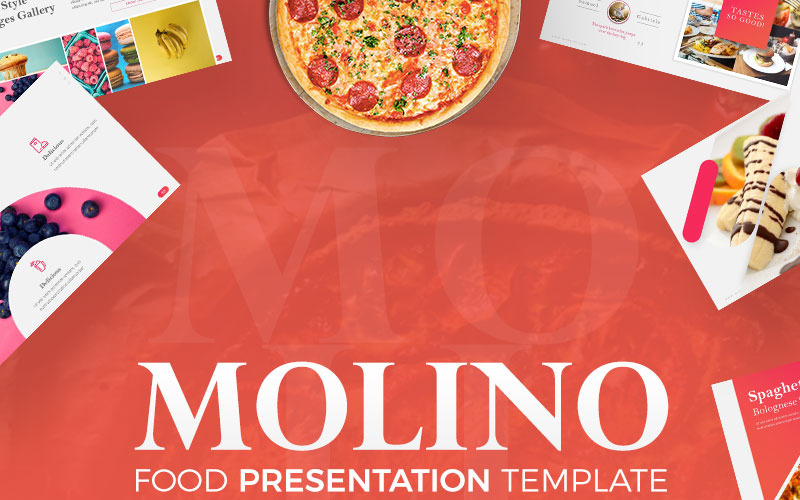 Molino - Food Presentation PowerPoint template PowerPoint Template