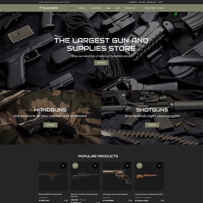 Gun Shop Templates | TemplateMonster