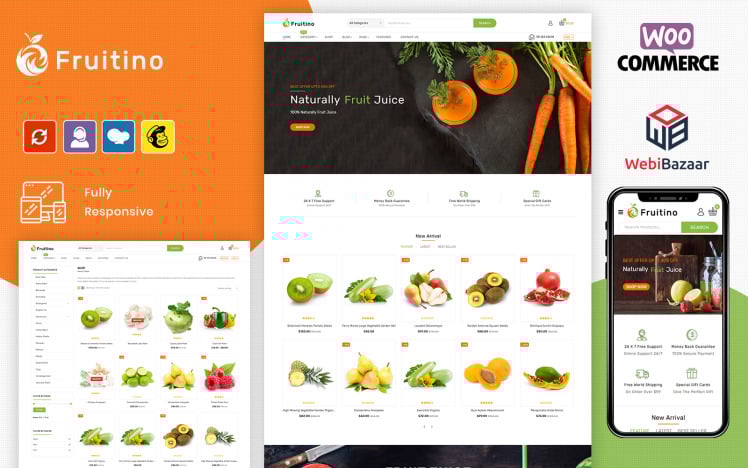 Fruitino Food amp Grocery Store WooCommerce Theme