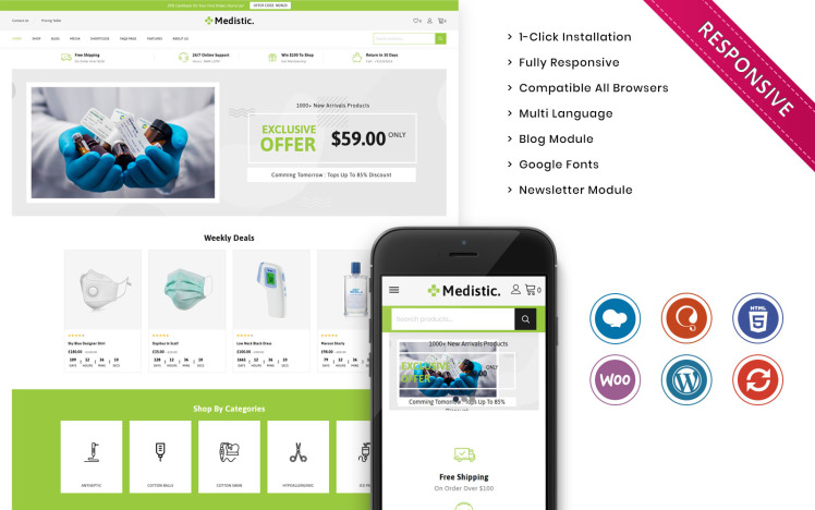 Medistic The Premium Medical Store WooCommerce Theme