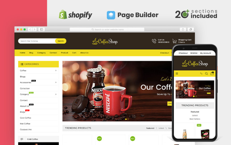 Drinks Beverages Store Shopify Theme #104269