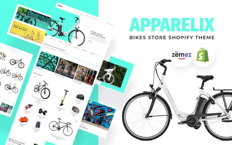 Apparelix Bikes eCommerce Shopify Theme