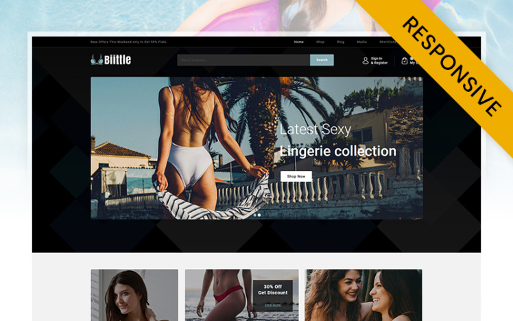 Biittle Lingerie Store WooCommerce Theme