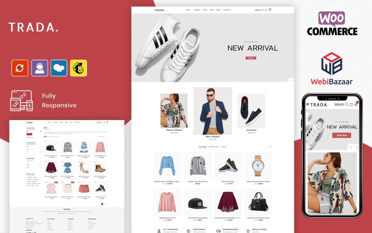 Trada Fashion Shop Design WooCommerce Theme