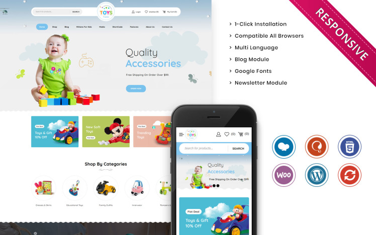 Toystrailer The Mega Kids Fashion Store WooCommerce Theme