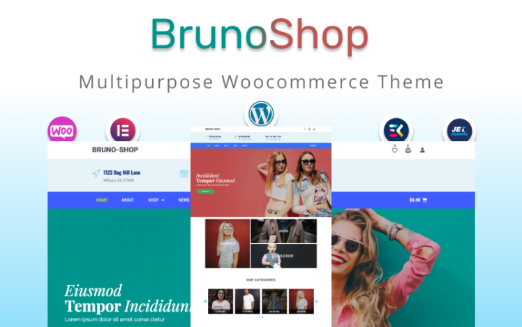 Bruno Shop Multipurpose Elementor WooCommerce Theme