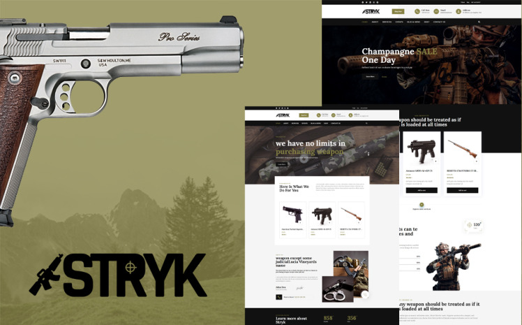 Stryk Gun Range WordPress Theme