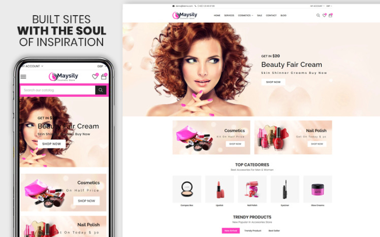 Maysily The Beauty Cosmetics Premium Shopify Theme #115843