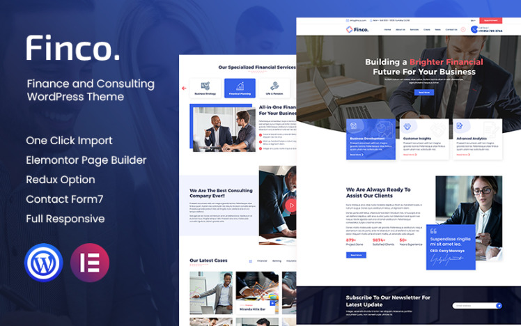 Finco Finance and Consultinge WordPress Theme