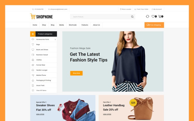 Shopnone Multipurpose WooCommerce Theme