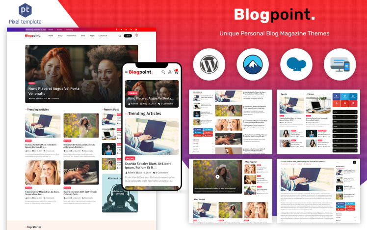 Blogpoint Blog amp Newspaper WordPress Theme