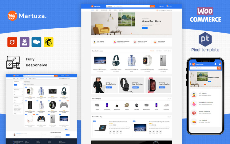 Martuza Multipurpose Electronic Store WooCommerce Theme