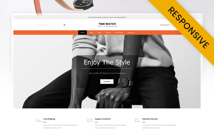 Time Watch Store WooCommerce Theme