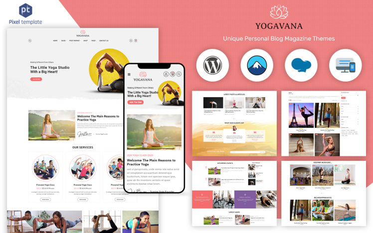 Yogavana Yoga Fitness amp Meditation WordPress Theme
