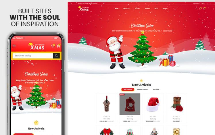 Xmas The Christmas Gift Decoration Shopify Theme #143357