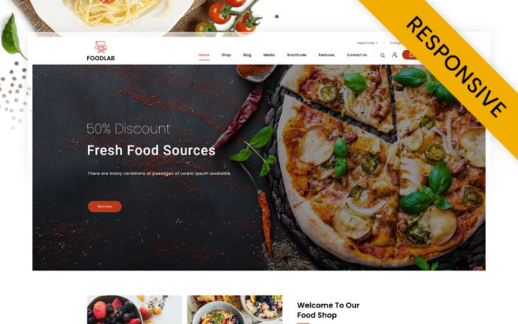 FoodLab Restaurant Food Store WooCommerce Theme