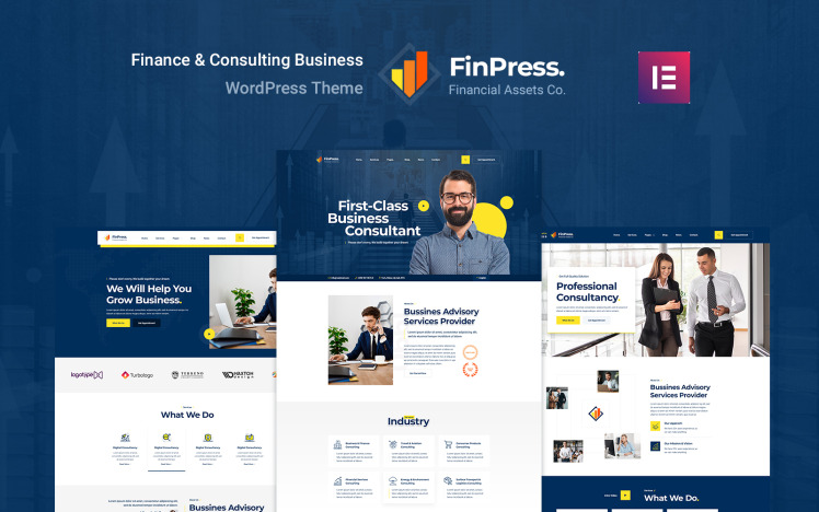 Finpress - Business Consulting & Business Service WordPress Theme #146489