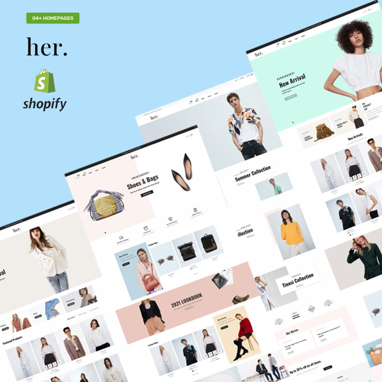 Her Fashion Store Multipurpose Responsive Shopify Theme #152638