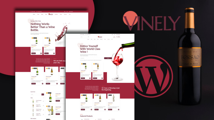 Vinely Wine Shop WooCommerce Theme
