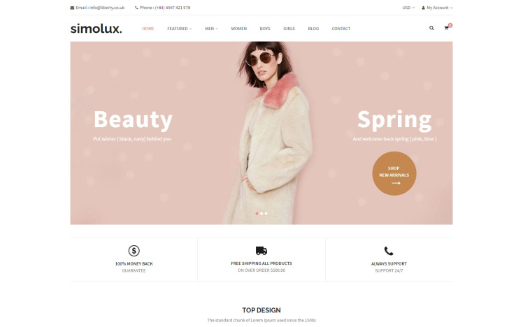 Simolux Fashion Responsive Shopify Theme #161034